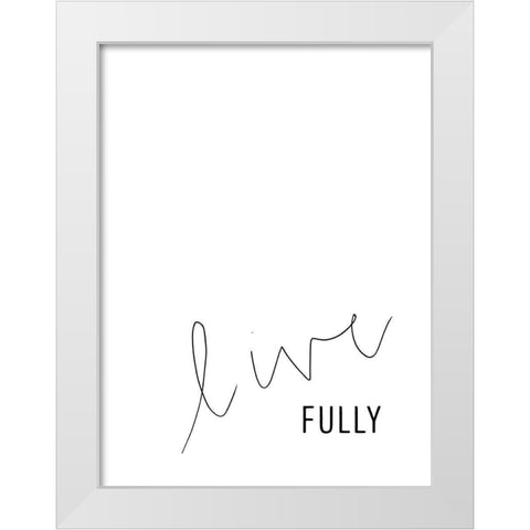 Simply Kindness II White Modern Wood Framed Art Print by Hambly, Anna