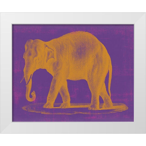 Safari Pop II White Modern Wood Framed Art Print by Studio W