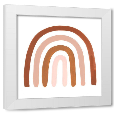 Terracotta Arch I White Modern Wood Framed Art Print by Borges, Victoria