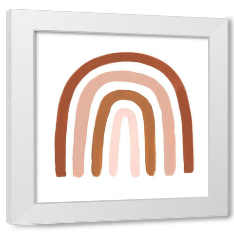 Terracotta Arch II White Modern Wood Framed Art Print by Borges, Victoria