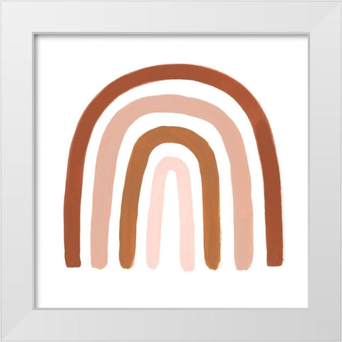 Terracotta Arch II White Modern Wood Framed Art Print by Borges, Victoria