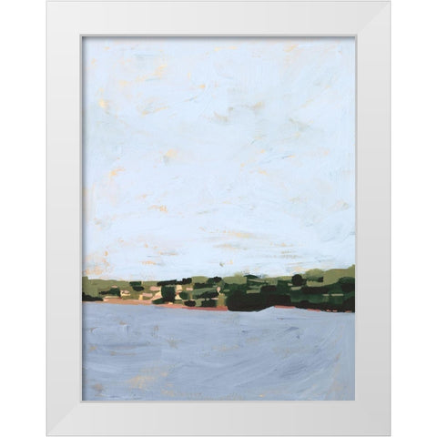 Bayview II White Modern Wood Framed Art Print by Borges, Victoria