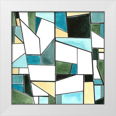 Speck II White Modern Wood Framed Art Print by Guthrie, Jenna