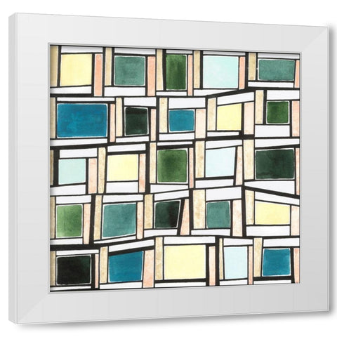 Speck III White Modern Wood Framed Art Print by Guthrie, Jenna
