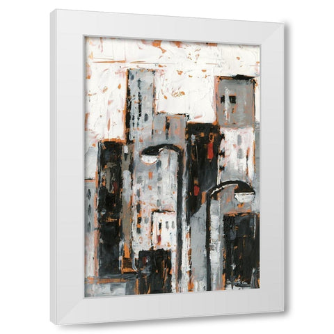 Illuminated City II White Modern Wood Framed Art Print by Harper, Ethan