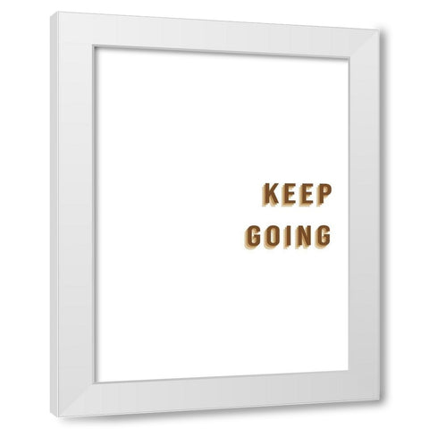 Encouragements III White Modern Wood Framed Art Print by Hambly, Anna