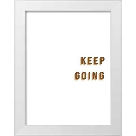 Encouragements III White Modern Wood Framed Art Print by Hambly, Anna