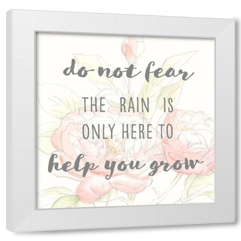 Grow Through II White Modern Wood Framed Art Print by Studio W