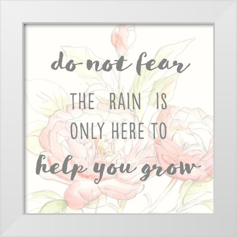 Grow Through II White Modern Wood Framed Art Print by Studio W