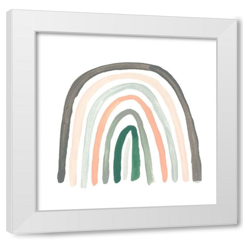 Sweet Rainbow VI White Modern Wood Framed Art Print by Vess, June Erica