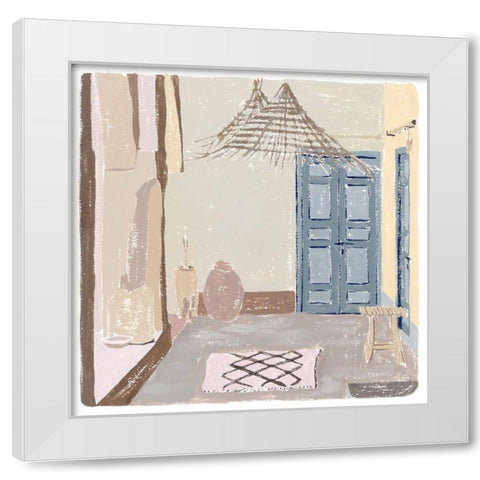 The Salty Breeze I White Modern Wood Framed Art Print by Wang, Melissa