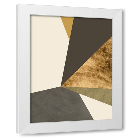 Clovis II White Modern Wood Framed Art Print by Green, Jacob