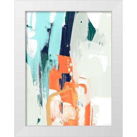 Graffiti Mambo I White Modern Wood Framed Art Print by Vess, June Erica