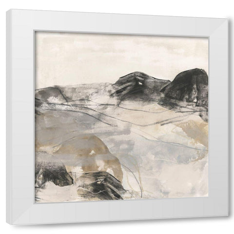 Stone River II White Modern Wood Framed Art Print by Vess, June Erica