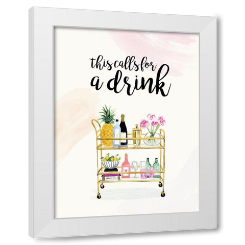 Happy Hour at Home II White Modern Wood Framed Art Print by Borges, Victoria