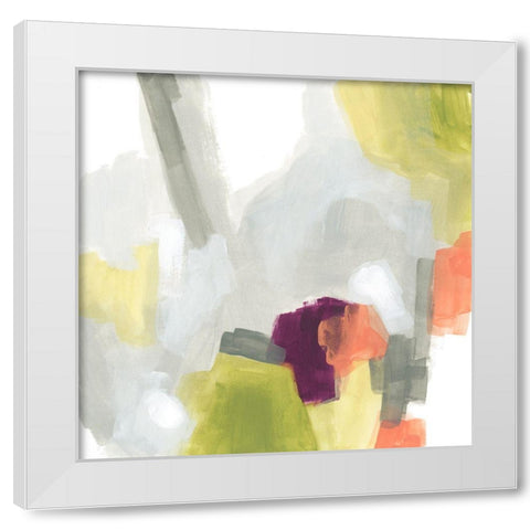 Particle Division I White Modern Wood Framed Art Print by Vess, June Erica