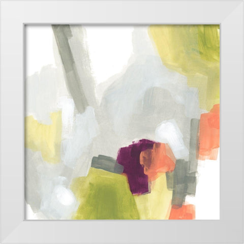 Particle Division I White Modern Wood Framed Art Print by Vess, June Erica