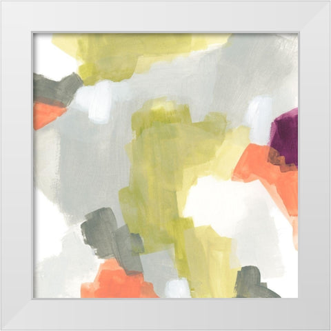 Particle Division II White Modern Wood Framed Art Print by Vess, June Erica