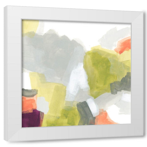Particle Division III White Modern Wood Framed Art Print by Vess, June Erica