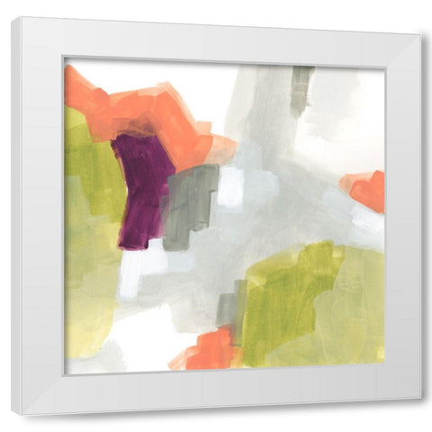 Particle Division IV White Modern Wood Framed Art Print by Vess, June Erica
