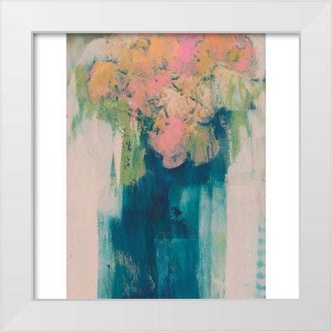 Posy IV White Modern Wood Framed Art Print by Jachimiec, Sue