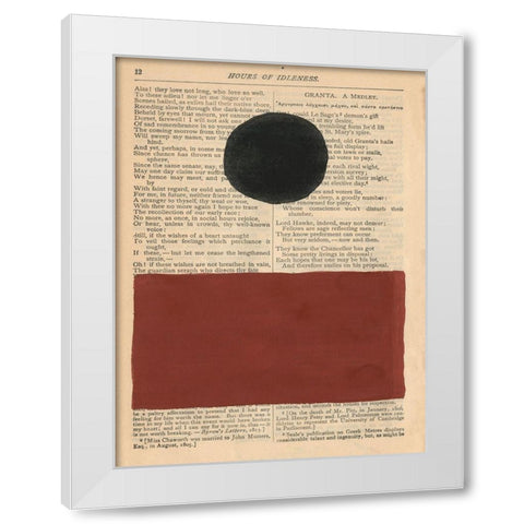 Modern Prose II White Modern Wood Framed Art Print by Stramel, Renee W.