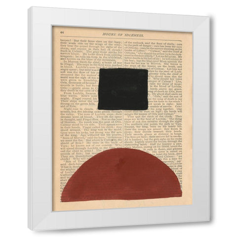 Modern Prose IV White Modern Wood Framed Art Print by Stramel, Renee W.