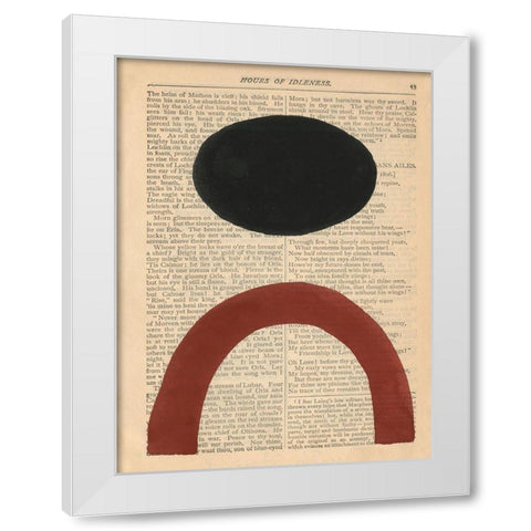 Modern Prose X White Modern Wood Framed Art Print by Stramel, Renee W.