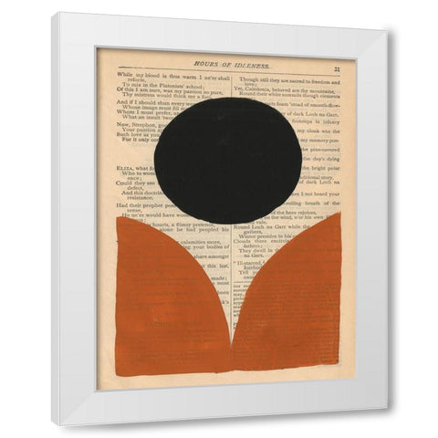 Modern Prose XI White Modern Wood Framed Art Print by Stramel, Renee W.