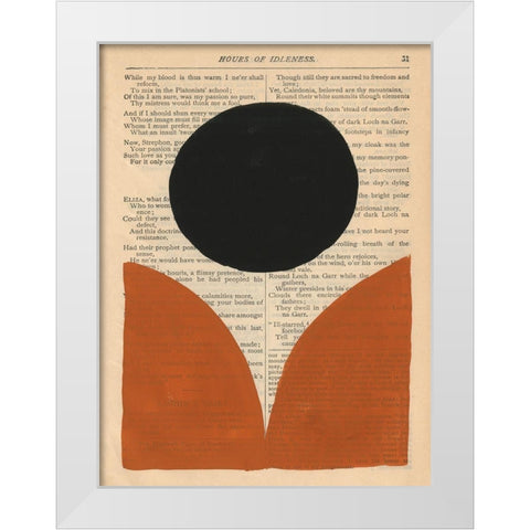 Modern Prose XI White Modern Wood Framed Art Print by Stramel, Renee W.