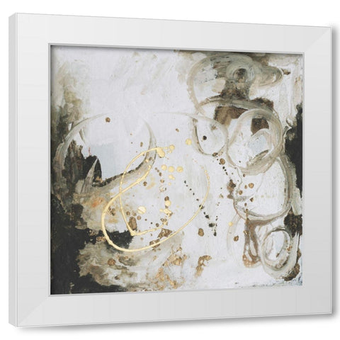 Friendship I White Modern Wood Framed Art Print by Combs, Joyce