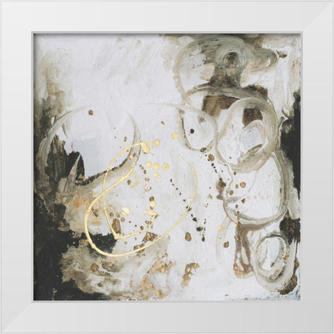 Friendship I White Modern Wood Framed Art Print by Combs, Joyce