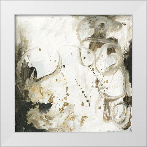Friendship I White Modern Wood Framed Art Print by Combs, Joyce