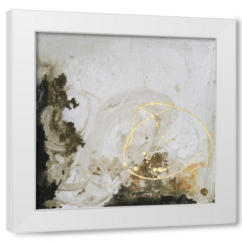 Friendship II White Modern Wood Framed Art Print by Combs, Joyce