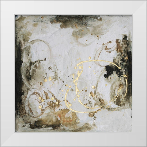 Friendship III White Modern Wood Framed Art Print by Combs, Joyce
