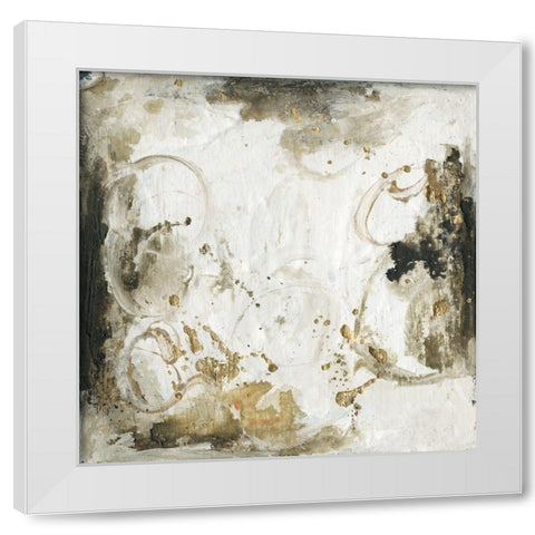 Friendship III White Modern Wood Framed Art Print by Combs, Joyce
