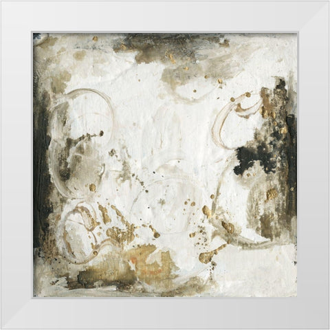 Friendship III White Modern Wood Framed Art Print by Combs, Joyce