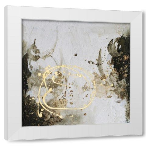 Friendship IV White Modern Wood Framed Art Print by Combs, Joyce