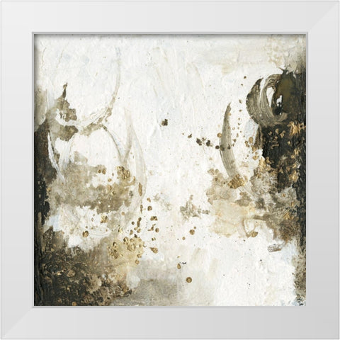 Friendship IV White Modern Wood Framed Art Print by Combs, Joyce