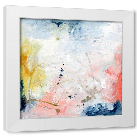 Pastel Fantasy II White Modern Wood Framed Art Print by Combs, Joyce