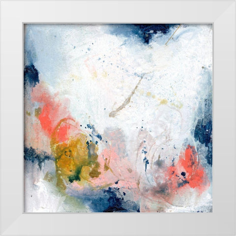 Pastel Fantasy III White Modern Wood Framed Art Print by Combs, Joyce