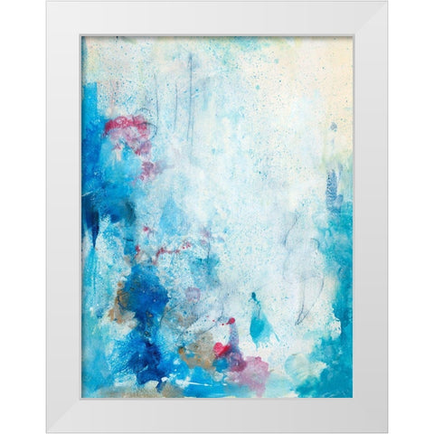 In the Mist I White Modern Wood Framed Art Print by Combs, Joyce
