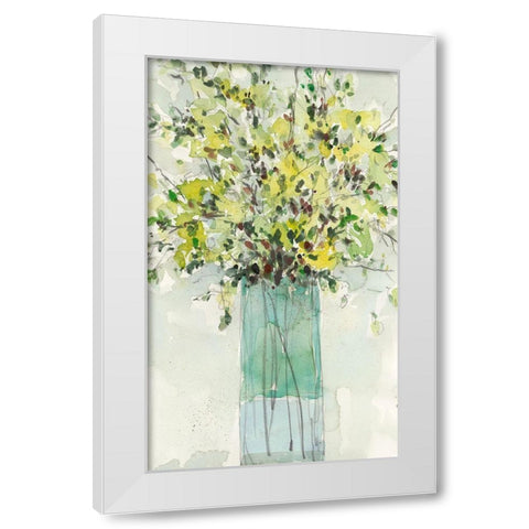 The Tall Vase I White Modern Wood Framed Art Print by Dixon, Samuel