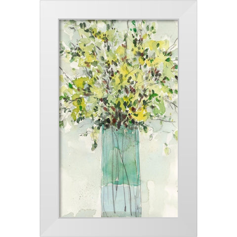 The Tall Vase I White Modern Wood Framed Art Print by Dixon, Samuel