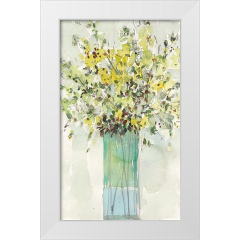 The Tall Vase II White Modern Wood Framed Art Print by Dixon, Samuel