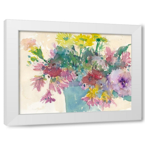 Summer Planter I White Modern Wood Framed Art Print by Dixon, Samuel