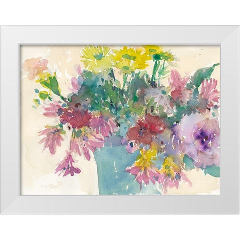 Summer Planter I White Modern Wood Framed Art Print by Dixon, Samuel