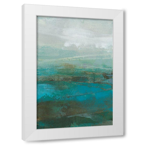 Werra IV White Modern Wood Framed Art Print by Jachimiec, Sue
