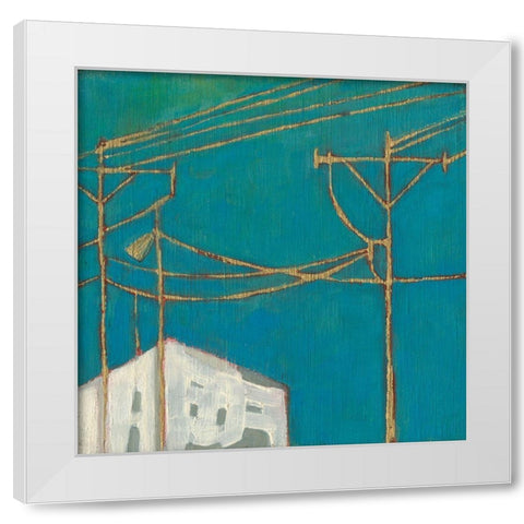 Fon Barn IV White Modern Wood Framed Art Print by Jachimiec, Sue