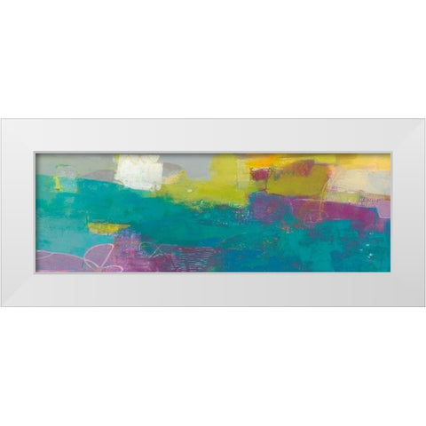 Loop II White Modern Wood Framed Art Print by Jachimiec, Sue